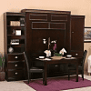 Tablebed-Wall-Bed-Murphy-Bed-Hidden-Bed-table- Shown in Chocolate