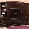 Tablebed-Wall-Bed-Murphy-Bed-Hidden-Bed-no-table-Shown in Chocolate