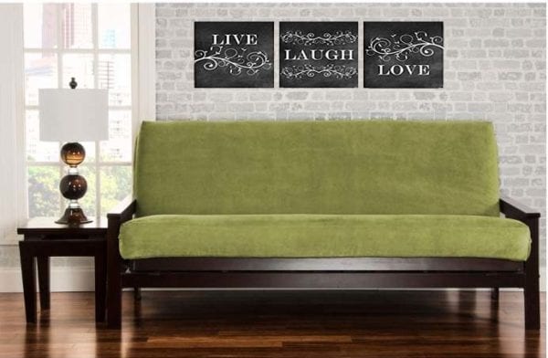 brown-futon-with-green-mattress-sleepworksny.com