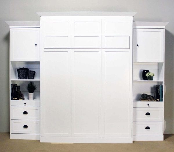 heritage murphy wall bed in white