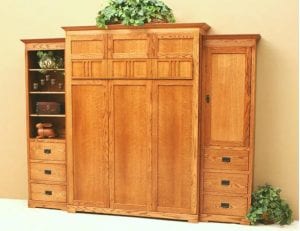 Mission Wall-Murphy Bed Sunset Oak | Sleepworks