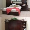 Potola-Wall-Bed-Murphy-Bed-Hidden-Bed shown in Cinnamon on Birch