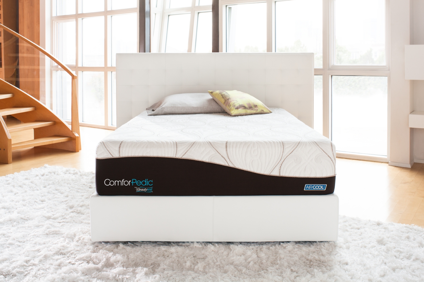 simmons firm memory foam mattress