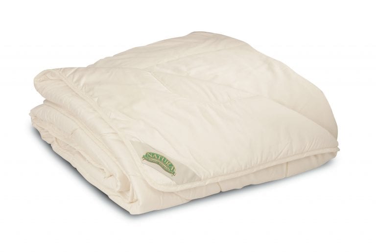 natura organic wool filled fitted mattress pad