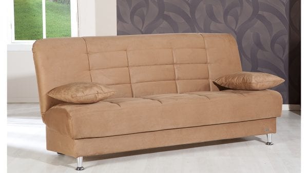 VEGAS-Rainbow-Brown-sleeper-sofa-closeup