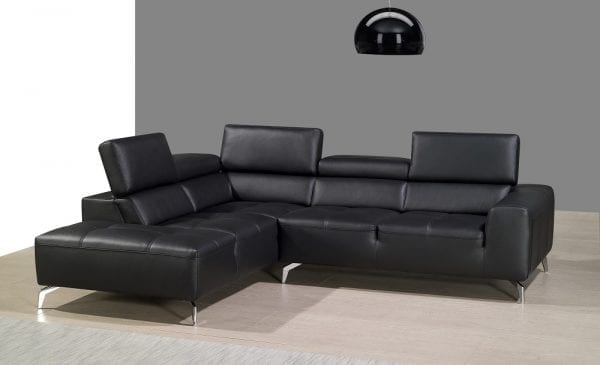 A978b-Premium-leather-Sectional-black