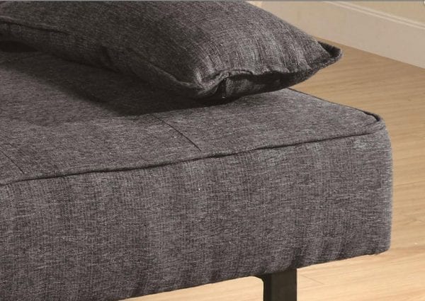 Gray-futon-sleeper-detail