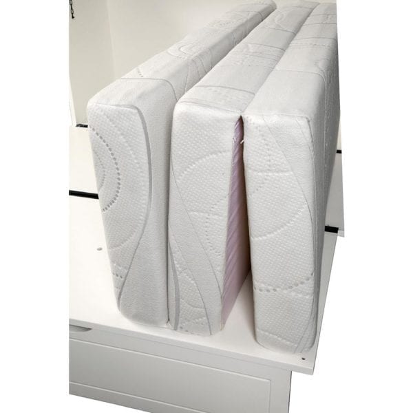 cabinet bed tri fold mattress