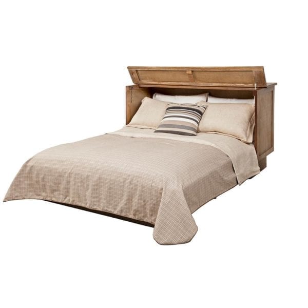 brussels ash zen circle cabinet bed with comforter set up