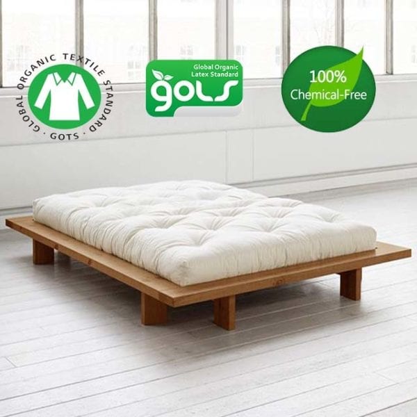 Eco-pure-futon-mattress-on-platform-bed-sleepworksny.com