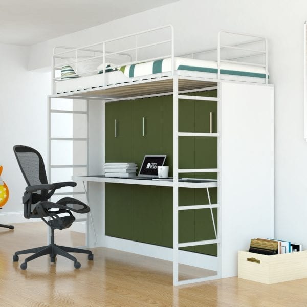 Murphy Bunk Bed with Hidden Desk Twin over Full | Sleepworks