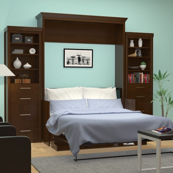 coventry queen murphy bed with sides open