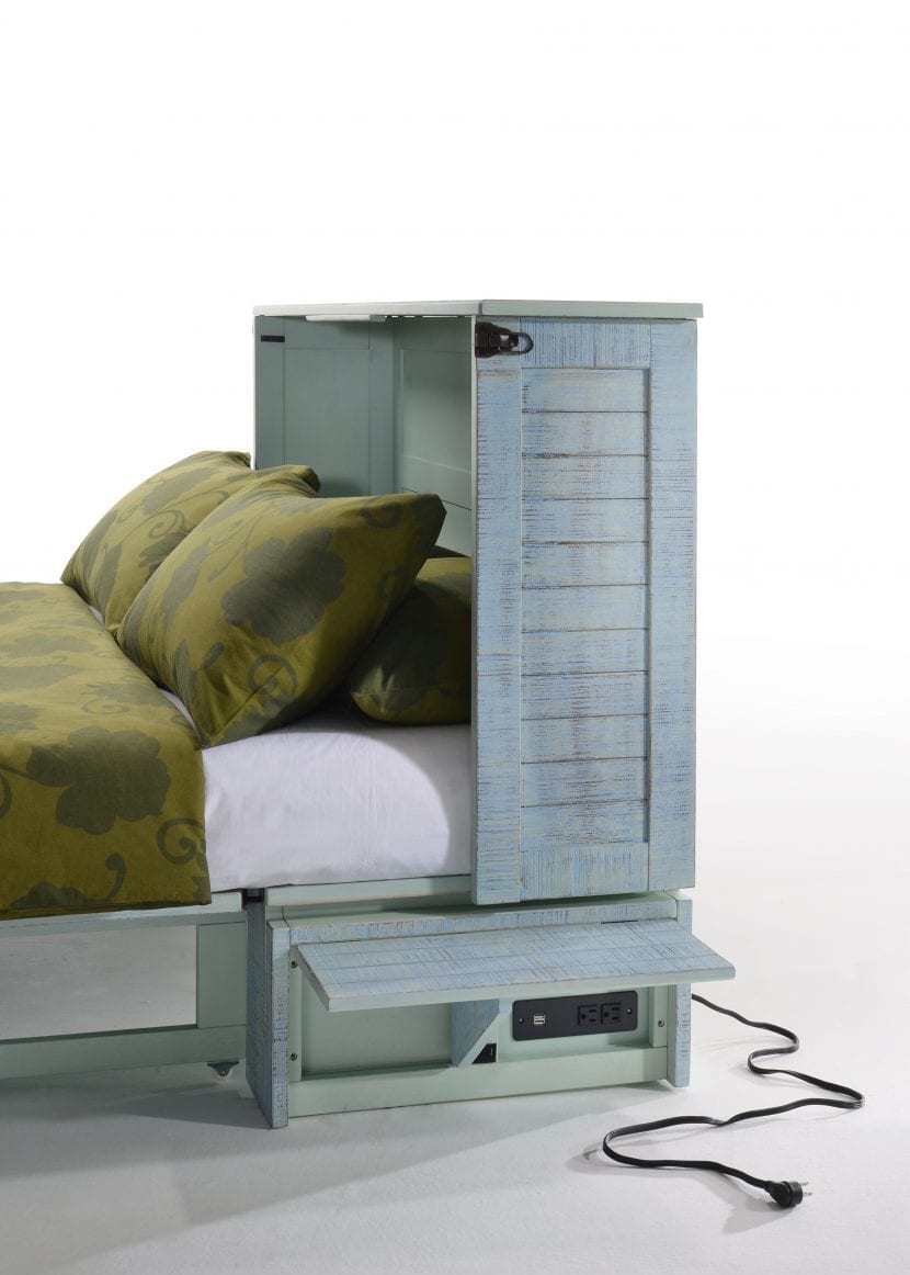 Poppy Skye Blue Murphy Bed Sleepworks