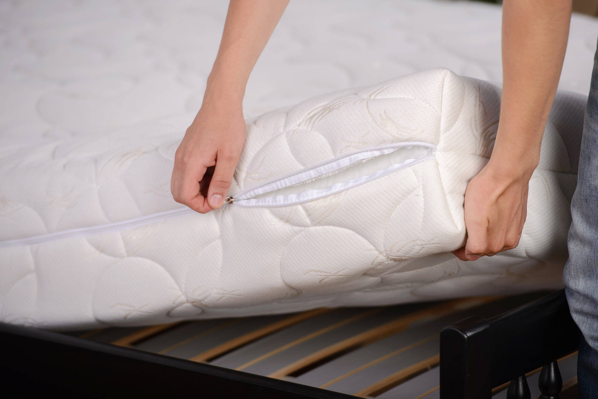 washing a mattress cover