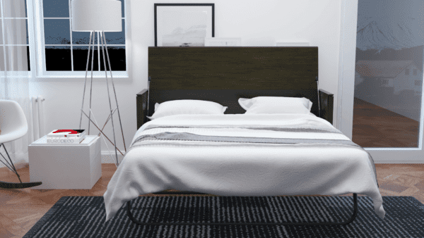 Sleepworks-console-queen-sleeper-anthracite top up mattress open
