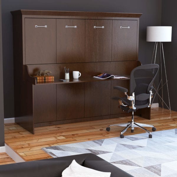 Chamberlin murphy desk bed closed and office chair