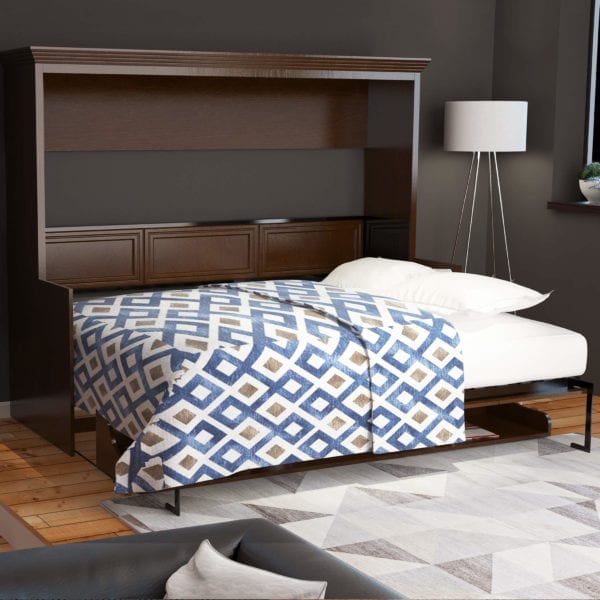 Chamberlin murphy desk bed open with mattress
