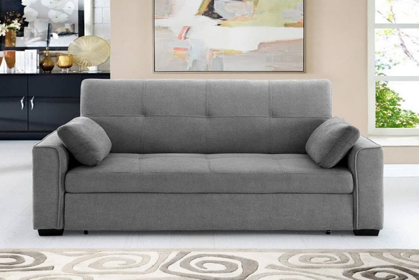 Cape Cod Nantucket Futon Sofa Sleeper Bed Light Gray Sleepworks