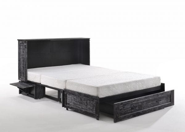 Poppy Murphy Cabinet Bed Blizzard mattress view