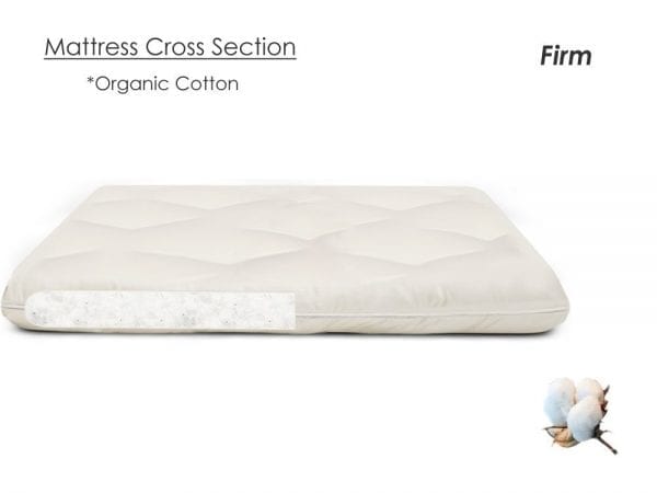 organic 4 inch crib mattress inside