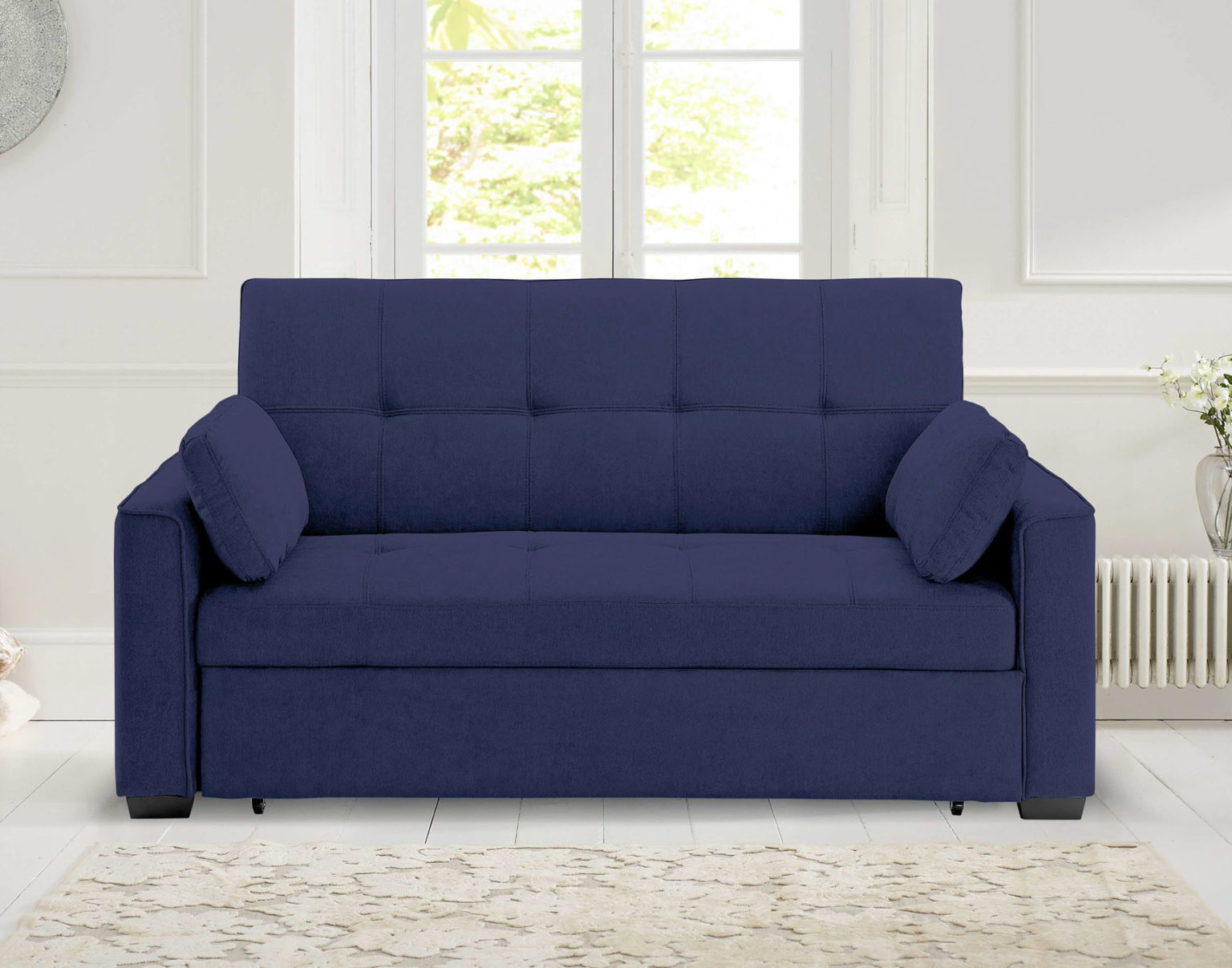 Cape Cod Nantucket Futon Sofa Sleeper Bed Navy Blue Sleepworks