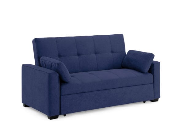 Nantucket twin chair sofabed full navy seat