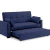 Nantucket twin chair sofabed full navy as ottoman opening