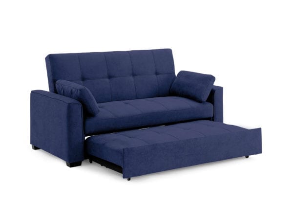 Nantucket twin chair sofabed full navy as ottoman opening