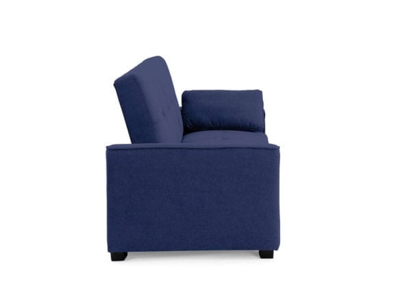 Nantucket twin chair sofabed navy side