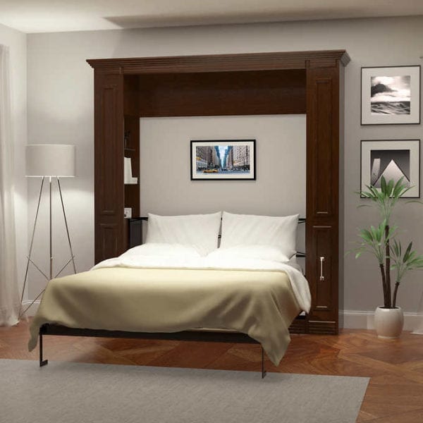 Coventry Queen Murphy Bed with Storage & Internal Shelves