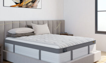 Superb Luxury Pillow Top Mattress in room