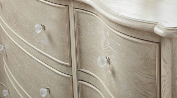 Charme Dresser closeup wood and handles
