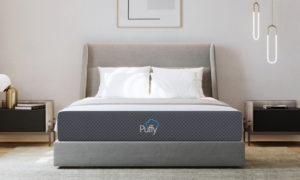 puffy mattress in room