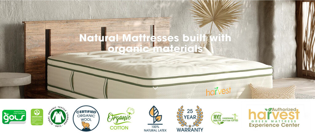 harvest green mattress page