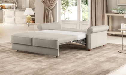 casey sleeper sofa by luonto open in room