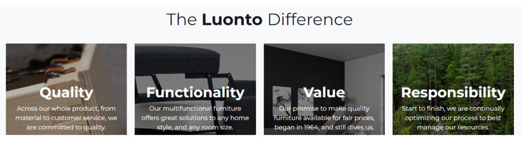 luonto company difference