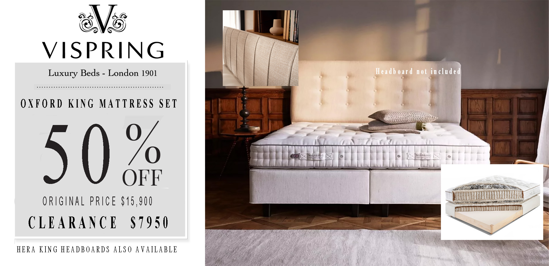 Vispring clearance mattress